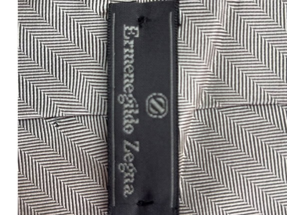 ERMENEGILDO ZEGNA ΓΡΑΒΑΤΑ ΚΛΑΣΙΚΗ ΓΚΡΙ ΑΝΤΡΙΚΟ PRE OWNED