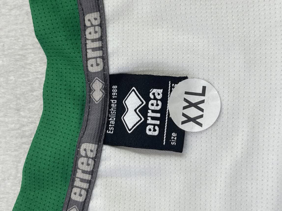 90s ERREA ΦΑΝΕΛΑ ΜΠΑΣΚΕΤ CLASSIC ΛΕΥΚΟ ΠΡΑΣΙΝΟ ΑΝΤΡΙΚΟ PRE OWNED XXL