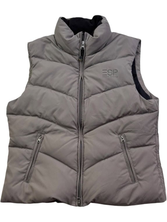 ESPRIT SPORTS GILET PUFFER SPORTSWEAR GRIGIO STONE DONNA PRE OWNED M
