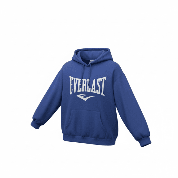 EVERLAST Φούτερ με Κουκούλα Vintage Logo Μπλε Unisex