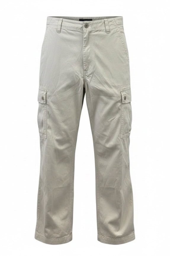 EXPRESS PANTALONI CARGO UTILITY CREMA UOMO PRE OWNED M