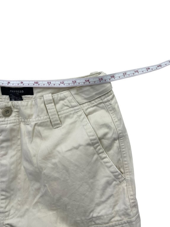 EXPRESS PANTALONI CARGO UTILITY CREMA UOMO PRE OWNED M