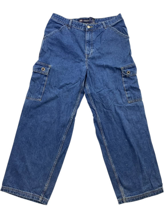 FADED GLORY CARGO ΤΖΙΝ ΠΑΝΤΕΛΟΝΙ UTILITY DARK WASH ΜΠΛΕ ΑΝΤΡΙΚΟ PRE OWNED L