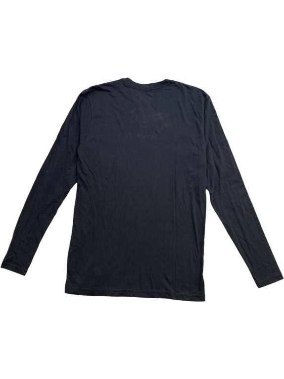 FANATICS MAGLIA A MANICHE LUNGHE NEW ENGLAND PATRIOTS LOGO NERA UNISEX M usata