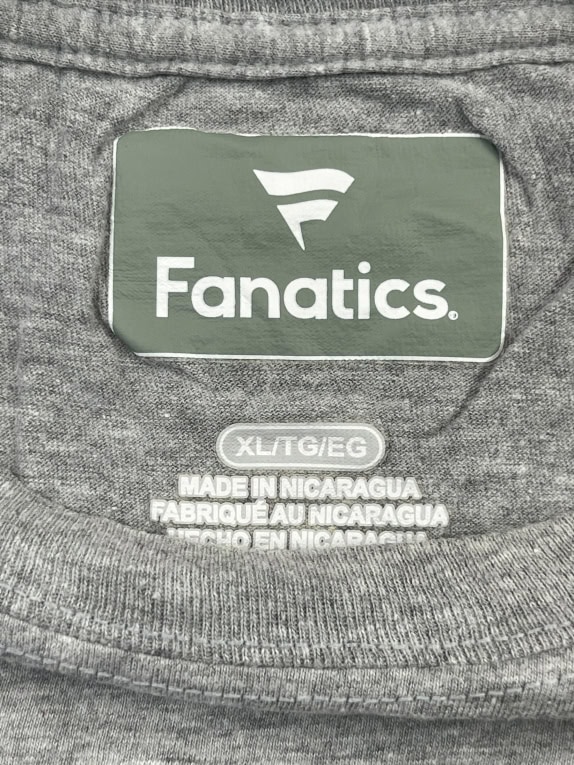 Fanatics T-Shirt Big Logo Γκρι UNISEX XL