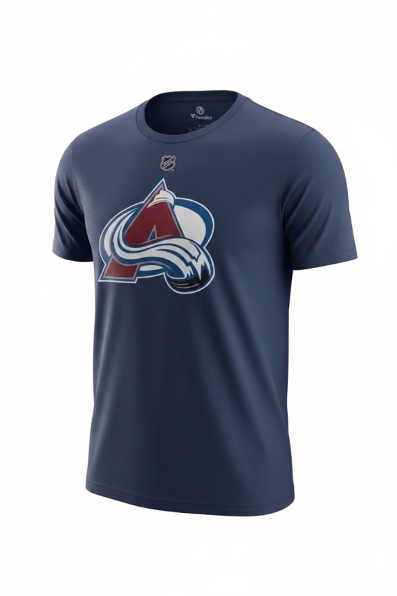 FANATICS T-shirt COLORADO AVALANCHE NHL Logo Blue UNISEX S pre-owned