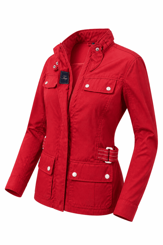 Y2K FAY GIACCA UTILITY ROSSO DONNA PRE OWNED S