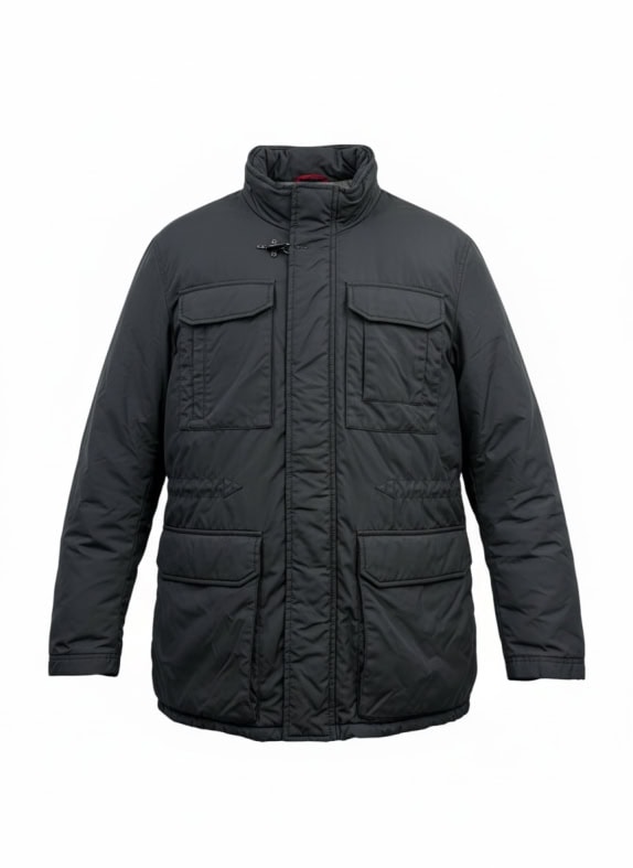 FAY GIACCA FIELD JACKET CON FIBBIA LOGO NERA UOMO XL