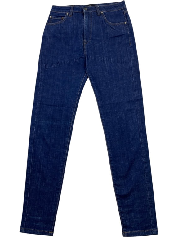 Fay Pantaloni denim vintage logo blu da donna S