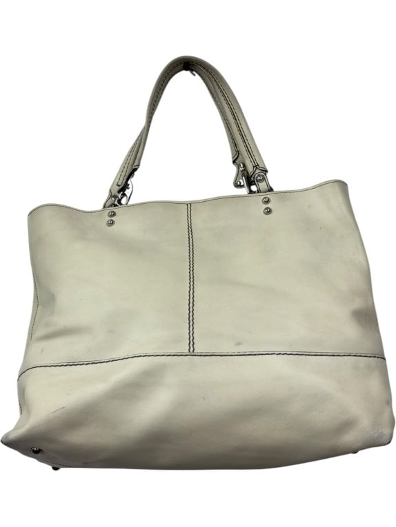 FAY TOTE BAG MINIMAL CREAM WOMEN PRE OWNED