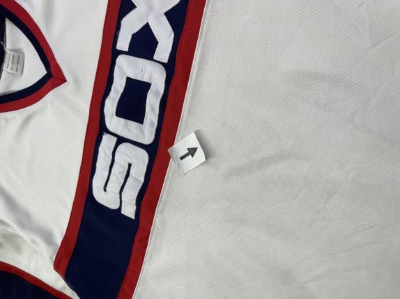 FBK NATIONWORLD FOOTBALL JERSEY ATHLETIC GREY WHITE RED NAVY MEN PRE OWNED XL