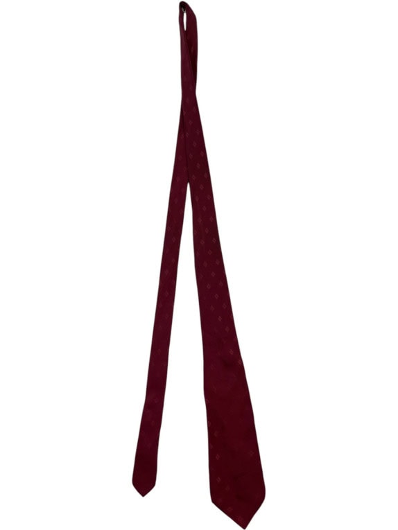 FENDI TIE CLASSIC BURGUNDY MEN PRE OWNED