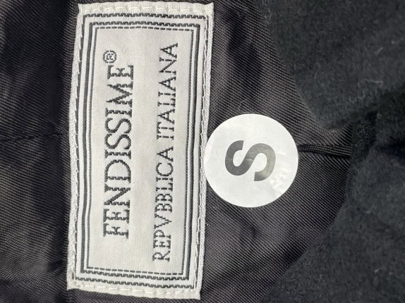 1990s FENDISSIME ΠΑΛΤΟ ΜΑΥΡΟ ΓΥΝΑΙΚΕΙΟ PRE OWNED S