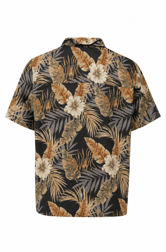 FEVER ΚΑΜΠΟΥΡΑΚΙ HAWAIIAN ΤΥΠΟΥ ΠΟΥΚΑΜΙΣΟ TROPICAL ΜΑΥΡΟ ΑΝΤΡΙΚΟ PRE OWNED M