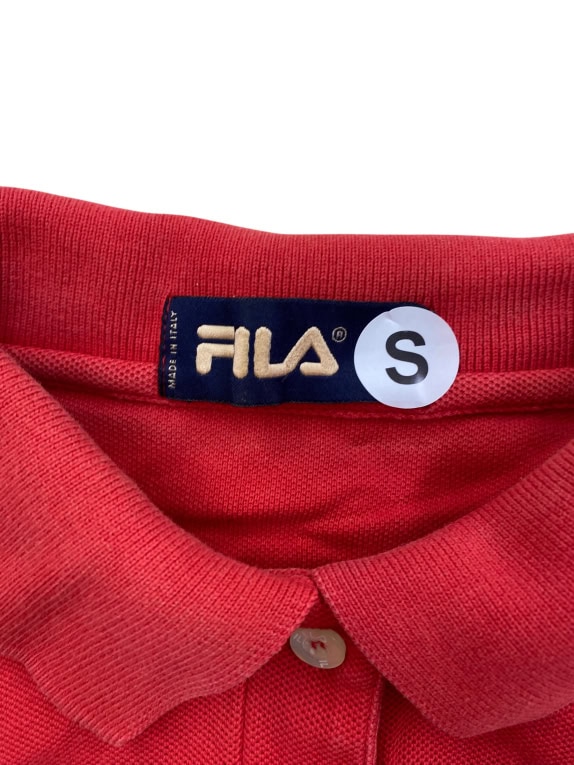 FILA ΑΜΑΝΙΚΗ POLO ΜΠΛΟΥΖΑ VINTAGE ΚΟΚΚΙΝΗ ΓΥΝΑΙΚΕΙΟ S