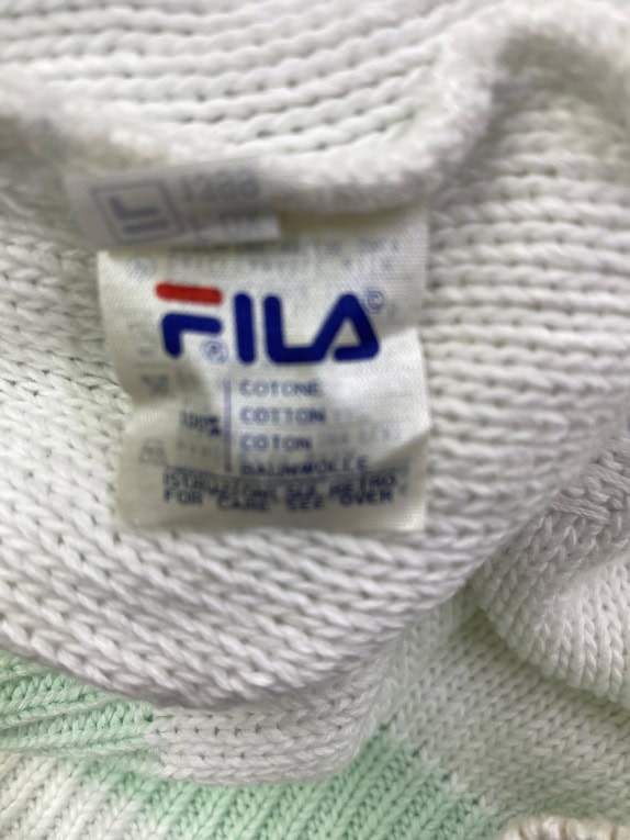 FILA ΑΜΑΝΙΚΟ ΠΛΕΚΟ VEST VINTAGE ΛΟΓΟΤΥΠΟ ΛΕΥΚΟ/ΠΡΑΣΙΝΟ ΑΝΔΡΙΚΟ L