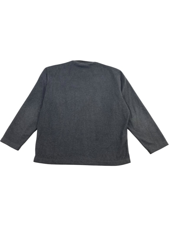 Fila Ανδρικό Φούτερ Γκρι με Ανάγλυφο Logo Size XL