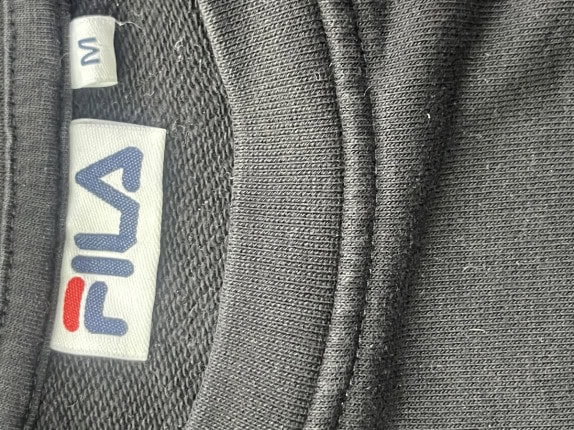 FILA FELPA GIROCOLLO SPORTSWEAR NERA UNISEX PRE OWNED M