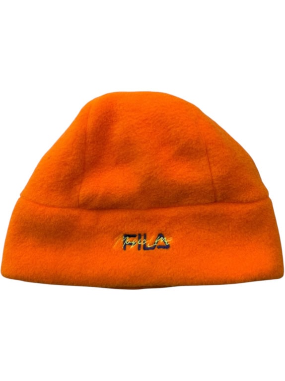 Fila Fleece Σκουφάκι Vintage Logo Πορτοκαλί Unisex One Size