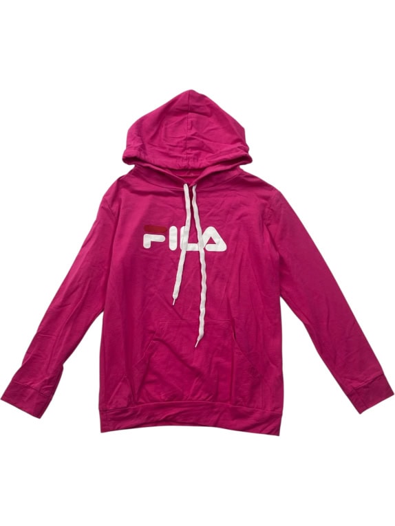 Fila Φούτερ Hoodie Logo Ροζ Γυναικείο Μ