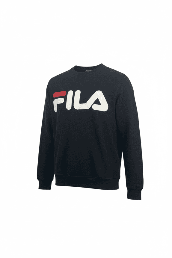 FILA Felpa Vintage Big Logo Nera Unisex M