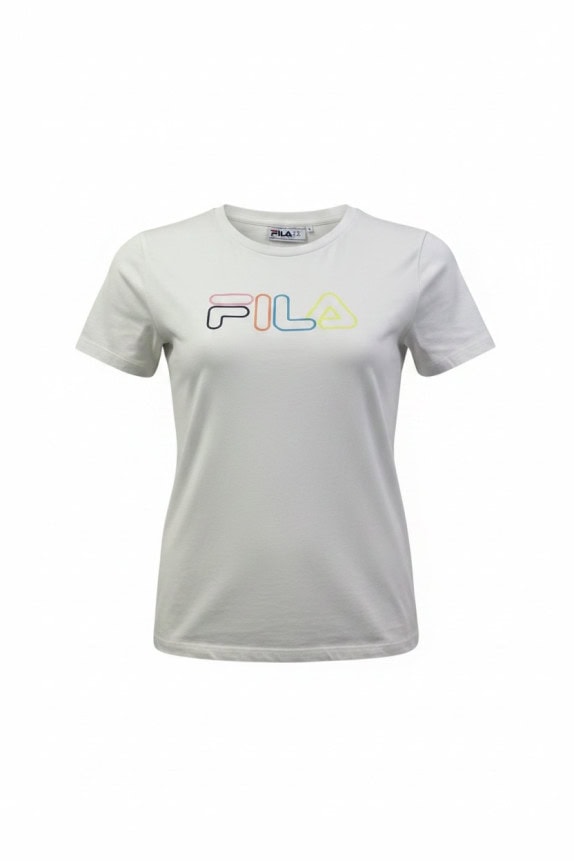 FILA GRAPHIC TEE MINIMAL OFF WHITE WOMENS PRE OWNED S