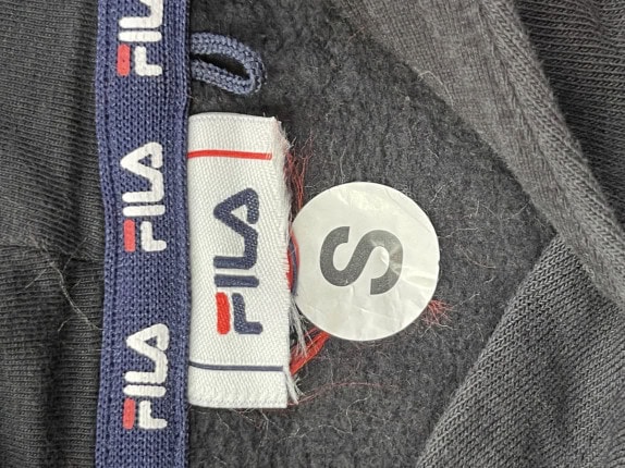 FILA HOODIE GRAPHIC ΜΑΥΡΟ ΑΝΤΡΙΚΟ PRE OWNED S