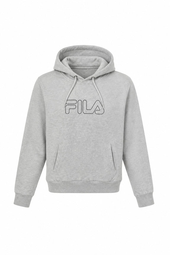FILA HOODIE SPORTSWEAR GREY UNISEX PRE OWNED S/M