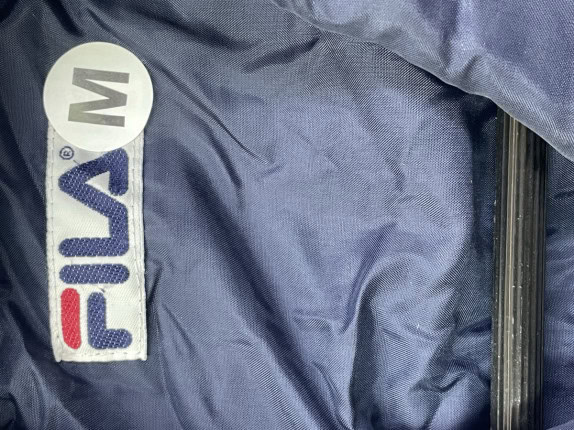 1990S FILA  JACKET QUILTED ΝΑΥΤΙ ΜΠΛΕ ΓΥΝΑΙΚΕΙΟ  PRE OWNED Μ