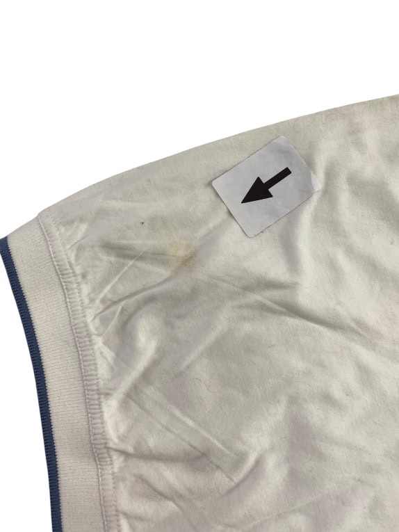 FILA polo vintage con logo ricamato écru unisex XL usata