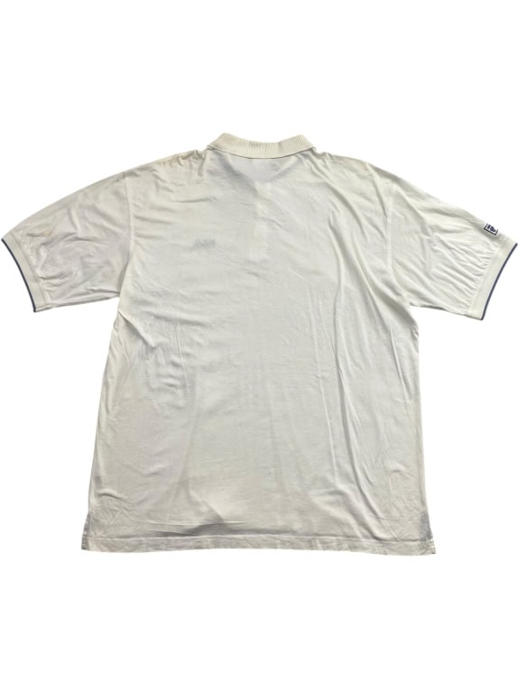 FILA polo vintage con logo ricamato écru unisex XL usata