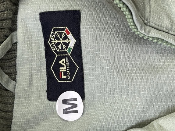 90s FILA PADDED GILET MINIMAL KHAKI ΑΝΤΡΙΚΟ PRE OWNED M