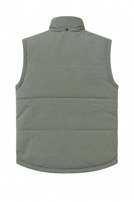 90s FILA PADDED GILET MINIMAL KHAKI ΑΝΤΡΙΚΟ PRE OWNED M
