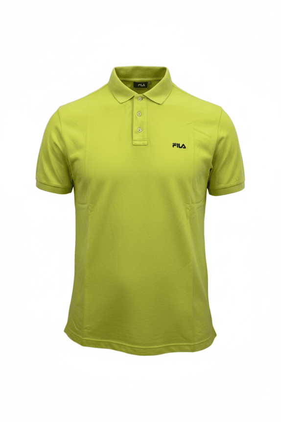 Fila Polo Shirt Casual Logo Λαχανί Ανδρικό XXL