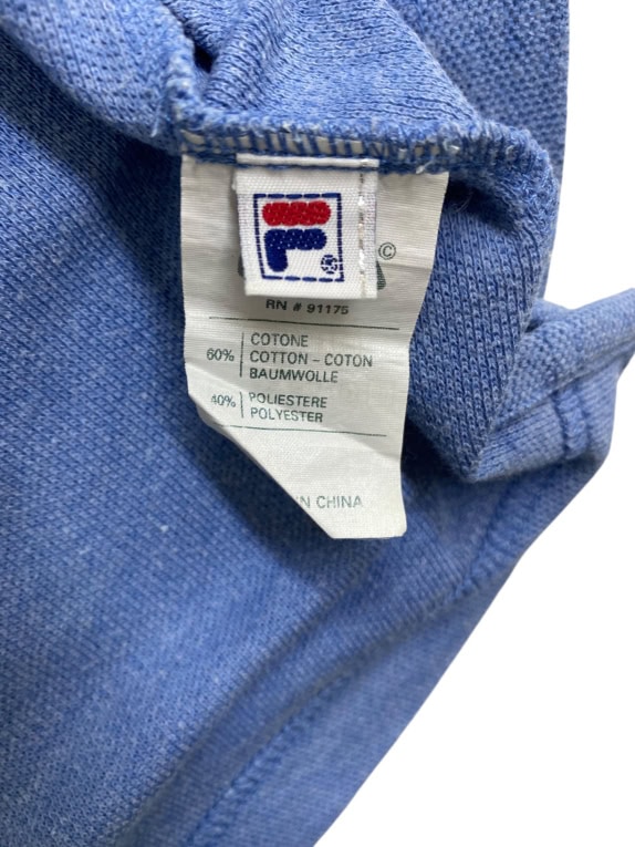 FILA POLO SHIRT VINTAGE ΜΕ ΛΟΓΟΤΥΠΟ ΜΠΛΕ ΑΝΔΡΙΚΟ XL