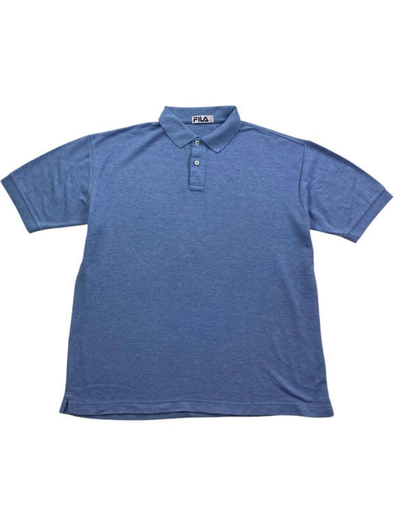 FILA POLO SHIRT VINTAGE ΜΕ ΛΟΓΟΤΥΠΟ ΜΠΛΕ ΑΝΔΡΙΚΟ XL
