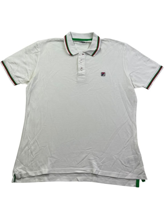 FILA Polo T-Shirt con logo Bianco UNISEX XL