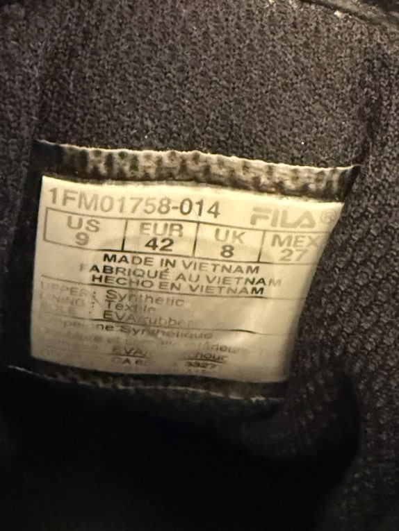 FILA SNEAKERS HIGH-TOP VINTAGE STYLE LOGO ΜΑΥΡΟ ΑΝΔΡΙΚΑ 42