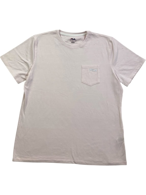 FILA T-SHIRT ΜΕ ΤΣΕΠΗ ΚΑΙ LOGO ΑΝΟΙΧΤΟ ΡΟΖ UNISEX M