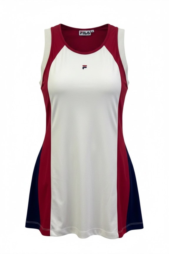 FILA TANK TOP ATHLETIC NAVY RED WOMEN PRE OWNED M