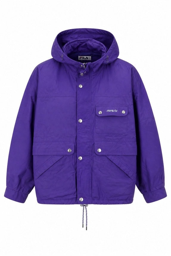 1990S FILA  JACKET STREETWEAR PURPLE MEN PRE OWNED M