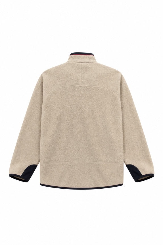 FILA FLEECE JACKET SPORTSWEAR CREAM MENS PRE OWNED L