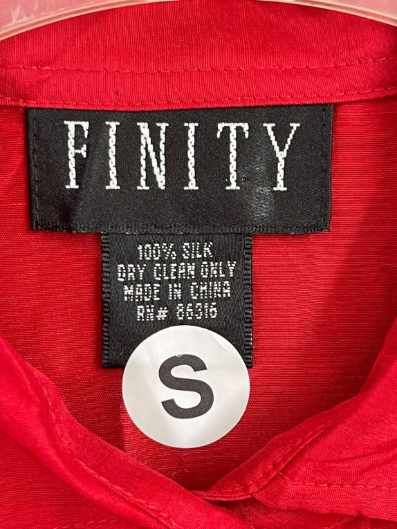 FINITY CAMICIA MINIMAL ROSSO DONNA PRE OWNED S