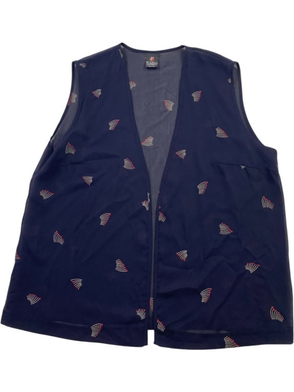 FIORELLA RUBINO ABITO RETRO NAVY DONNA PRE OWNED L