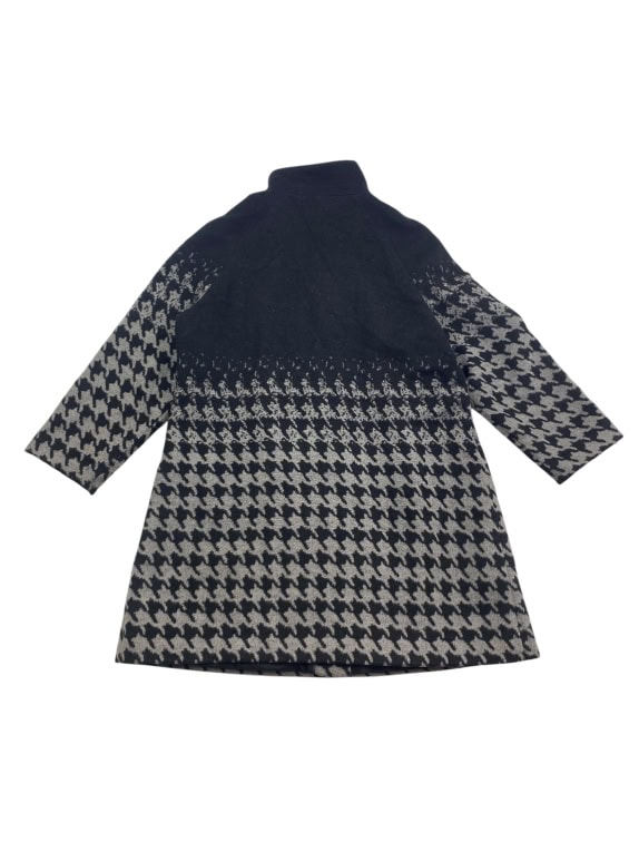 Fiorella Rubino Παλτό Vintage Houndstooth Logo Μαύρο/Γκρι Γυναικείο L