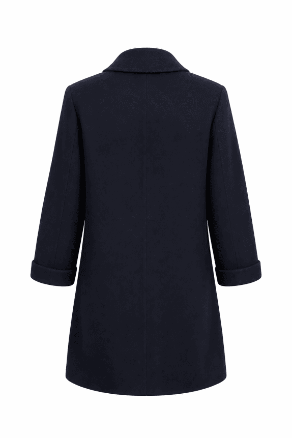 FORNARINA COAT CLASSIC BLACK WOMENS PRE OWNED L