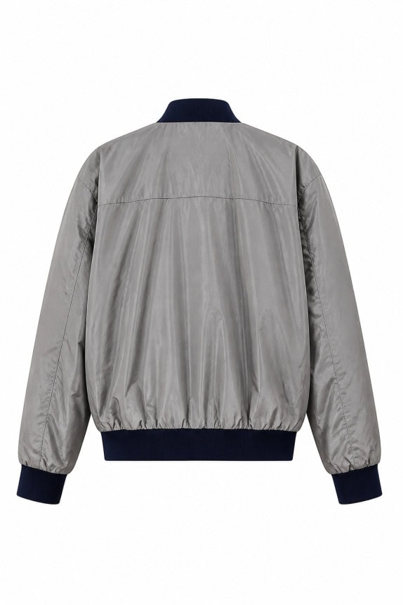 FRED PERRY ΜΠΟΜΠΕΡ ΤΖΑΚΕΤ MINIMAL STONE GREY ΑΝΤΡΙΚΟ PRE OWNED M