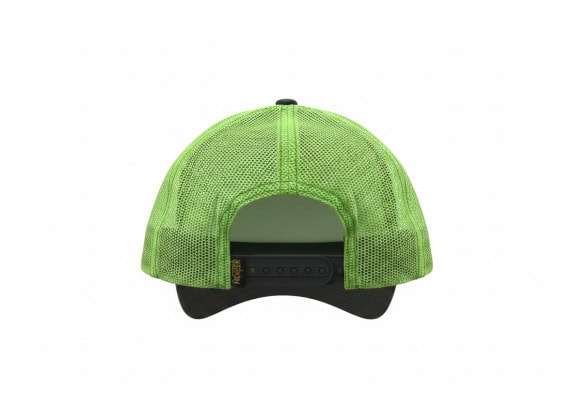 FRONTIER TRUCKER HAT MESH BLACK GREEN MALE PRE OWNED