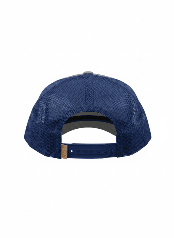 FRONTIER TRUCKER CAP GREY BLUE MEN PRE OWNED
