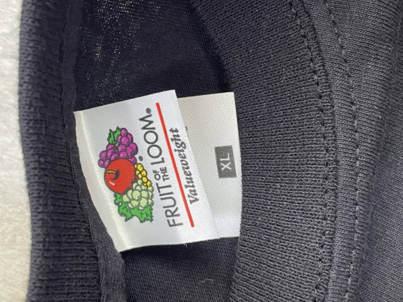 1990s FRUIT OF THE LOOM GRAPHIC TEE STREETWEAR ΜΑΥΡΟ ΑΝΤΡΙΚΟ PRE OWNED XL